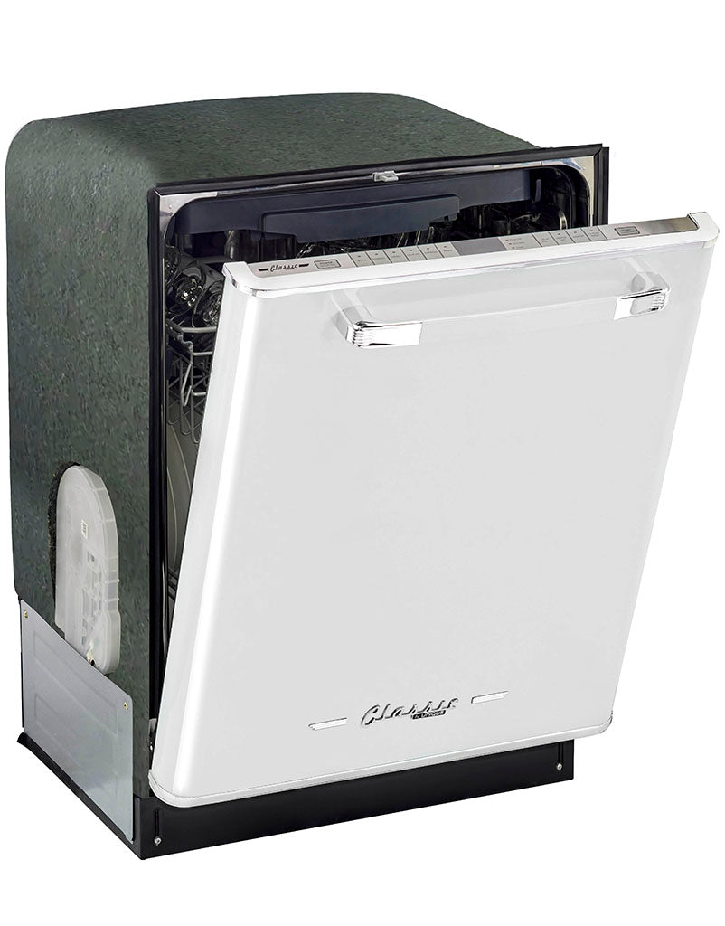 Unique Classic Retro Dishwasher Marshmallow White