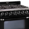 Cuisinière à gaz Classic Rétro avec four à convection, 36 po, 5,2 pi3, vert pale