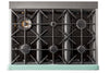 Unique 36' Classic Retro Summer Mint Green Range with FR Triple Crown Burner