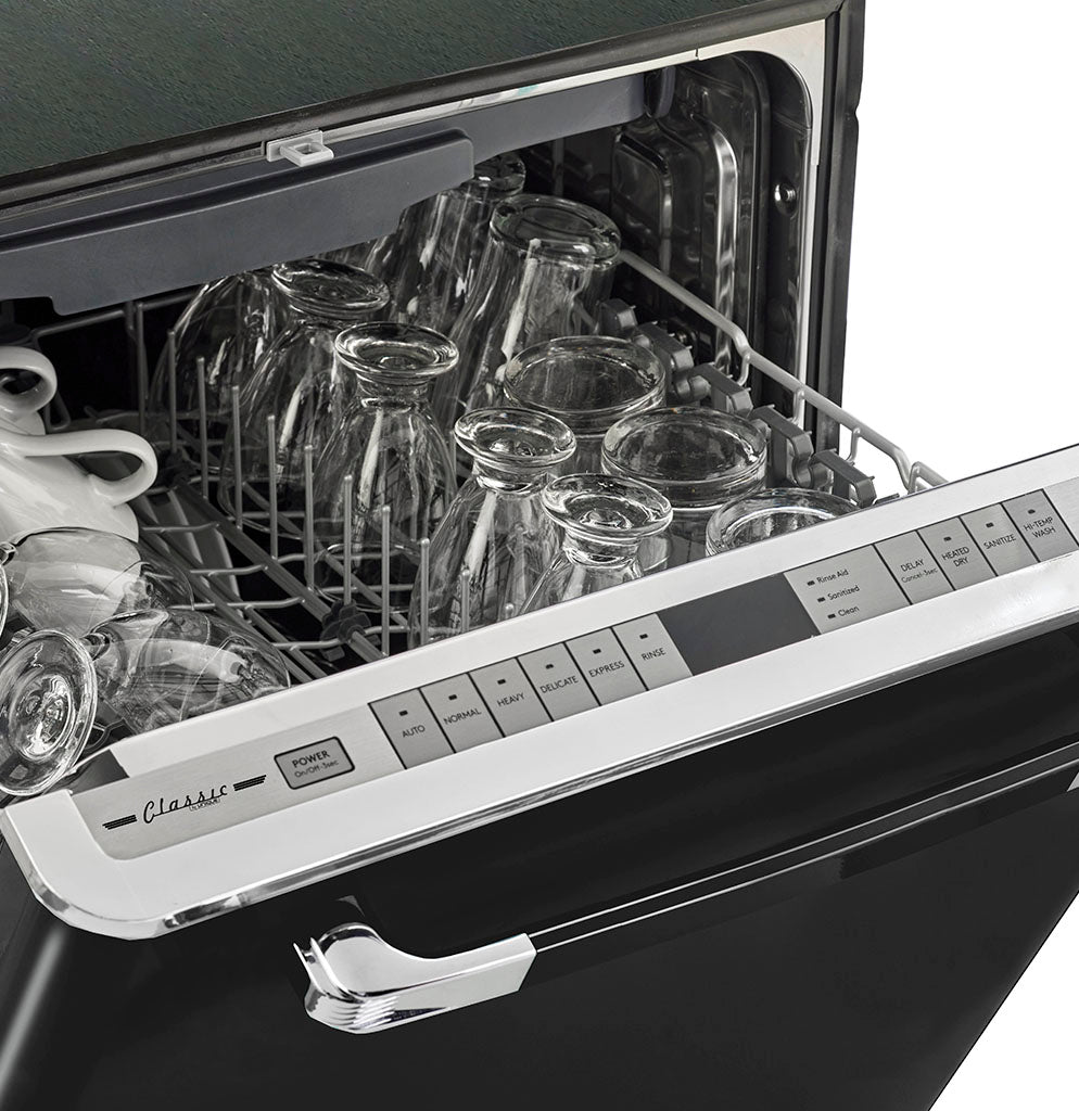 Unique Classic Retro Dishwasher Midnight Black
