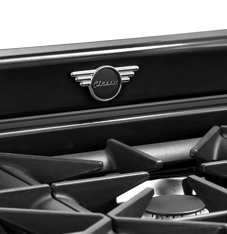 Cuisinière à gaz Classic Rétro avec four à convection, 36 po, 5,2 pi3, vert pale