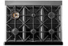 Cuisinière à gaz Classic Rétro avec four à convection, 36 po, 5,2 pi3, vert pale
