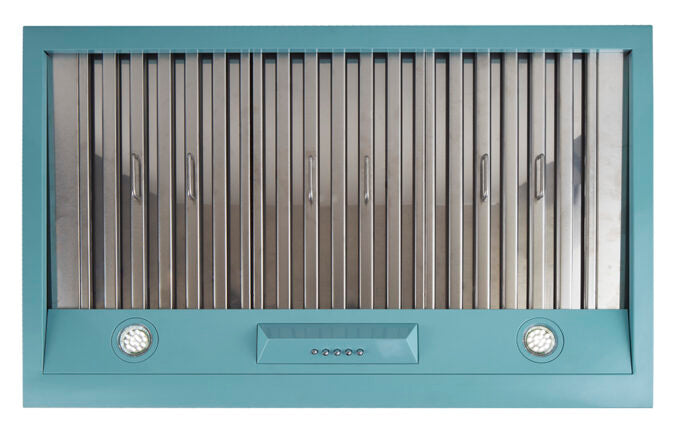 Unique 36' Classic Retro Ocean Mist Turquoise Range Hood