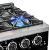 Cuisinière à gaz Classic Rétro avec four à convection, 36 po, 5,2 pi3, vert pale