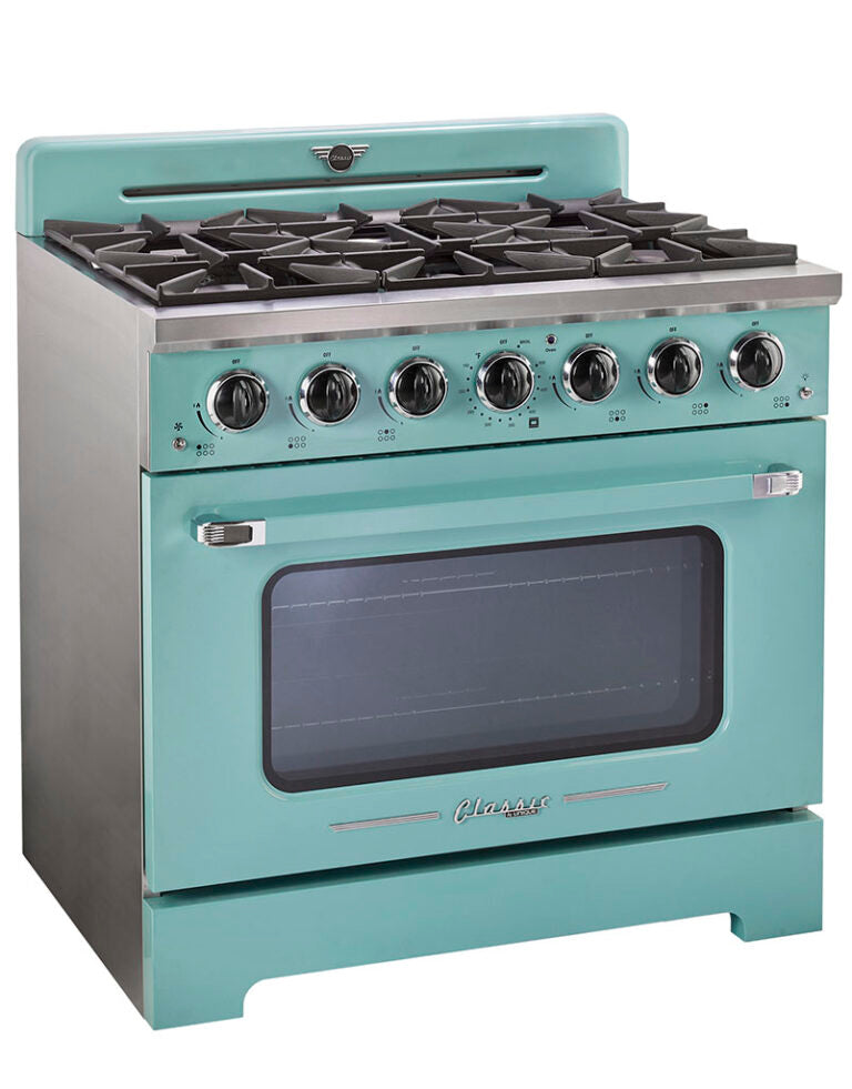 Unique 36' Classic Retro Ocean Mist Turquoise Range with FR Triple