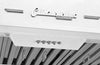 Unique 36' Classic Retro Marshmallow White Range Hood