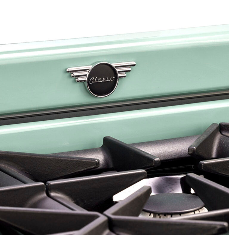 Unique 36' Classic Retro Summer Mint Green Range with FR Triple Crown Burner
