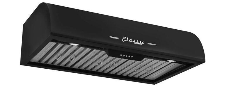 Unique 36' Classic Retro Midnight Black Range Hood