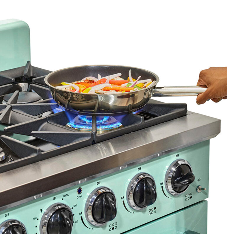 Unique 36' Classic Retro Summer Mint Green Range with FR Triple Crown Burner