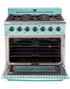 Unique 36' Classic Retro Ocean Mist Turquoise Range with FR Triple Crown Burner