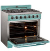 Unique 36' Classic Retro Ocean Mist Turquoise Range with FR Triple Crown Burner