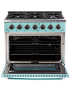 Unique 36' Classic Retro Ocean Mist Turquoise Range with FR Triple Crown Burner