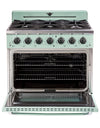 Unique 36' Classic Retro Summer Mint Green Range with FR Triple Crown Burner