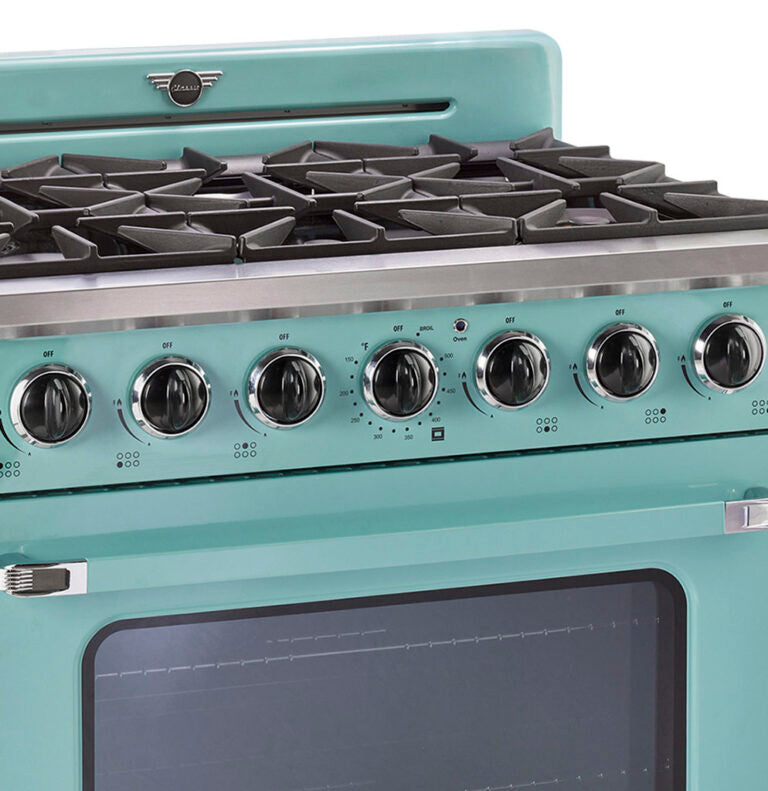 Unique 36' Classic Retro Ocean Mist Turquoise Range with FR Triple Crown Burner