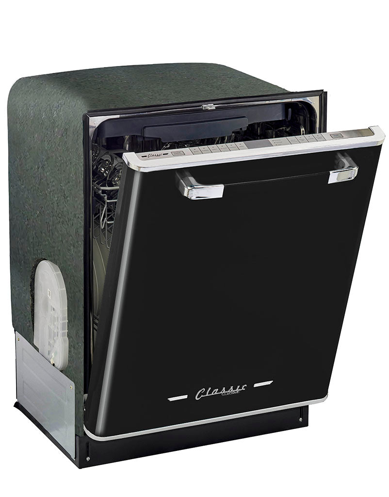 Unique Classic Retro Dishwasher Midnight Black