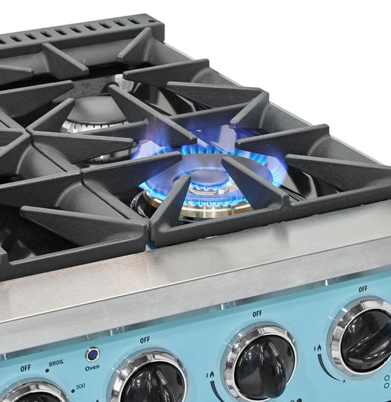 Unique 36' Classic Retro Ocean Mist Turquoise Range with FR Triple Crown Burner