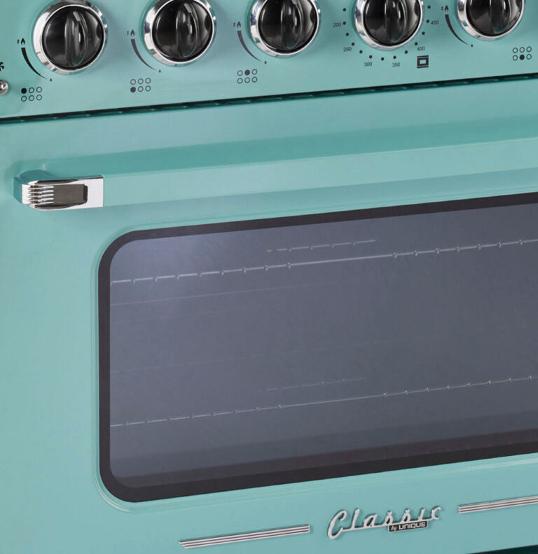 Unique 36' Classic Retro Ocean Mist Turquoise Range with FR Triple Crown Burner