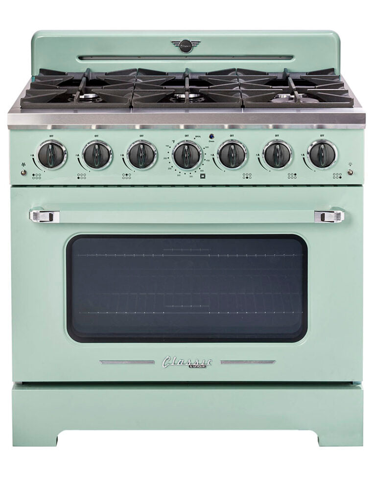 Unique 36' Classic Retro Summer Mint Green Range with FR Triple