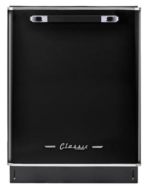 Classic Retro 24-inch Top Control Dishwasher with Stainless Steel Tub, 45 dBa in Midnight Black