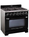 Cuisinière à gaz Classic Rétro avec four à convection, 36 po, 5,2 pi3, vert pale