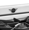 Unique 36' Classic Retro Marshmallow White Range with FR Triple Crown Burner