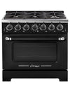 Cuisinière à gaz Classic Rétro avec four à convection, 36 po, 5,2 pi3, vert pale