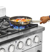 Unique 36' Classic Retro Marshmallow White Range with FR Triple Crown Burner