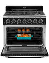Cuisinière à gaz Classic Rétro avec four à convection, 36 po, 5,2 pi3, vert pale