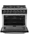 Cuisinière à gaz Classic Rétro avec four à convection, 36 po, 5,2 pi3, vert pale
