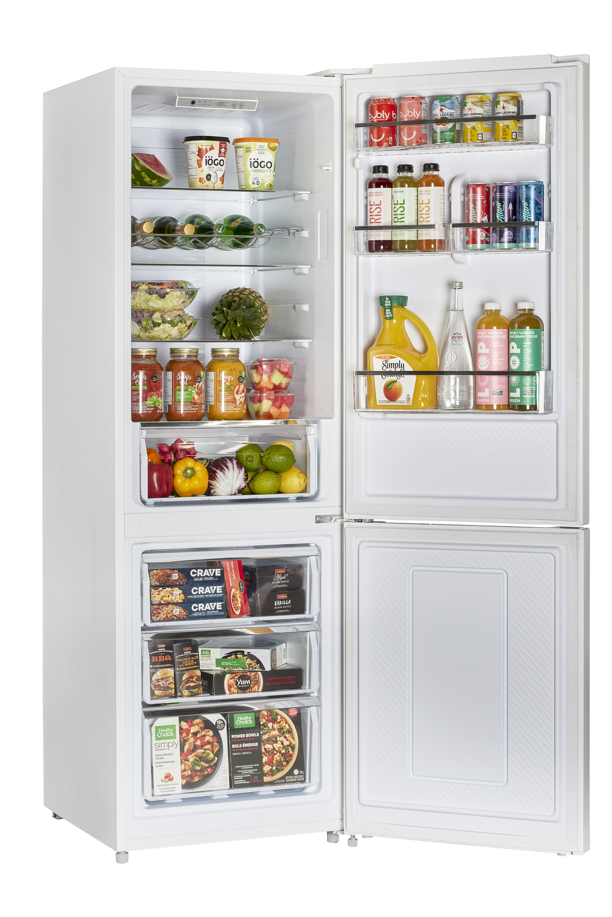 Off-Grid 24-inch 11.7 cu. ft. 325L Solar DC Bottom Freezer Refrigerator in White