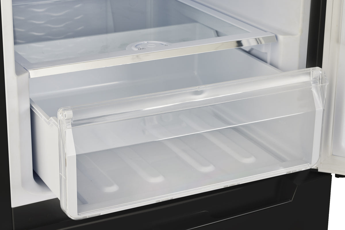 Off-Grid 24-inch 11.7 cu. ft. 325L Solar DC Bottom Freezer Refrigerator in Black