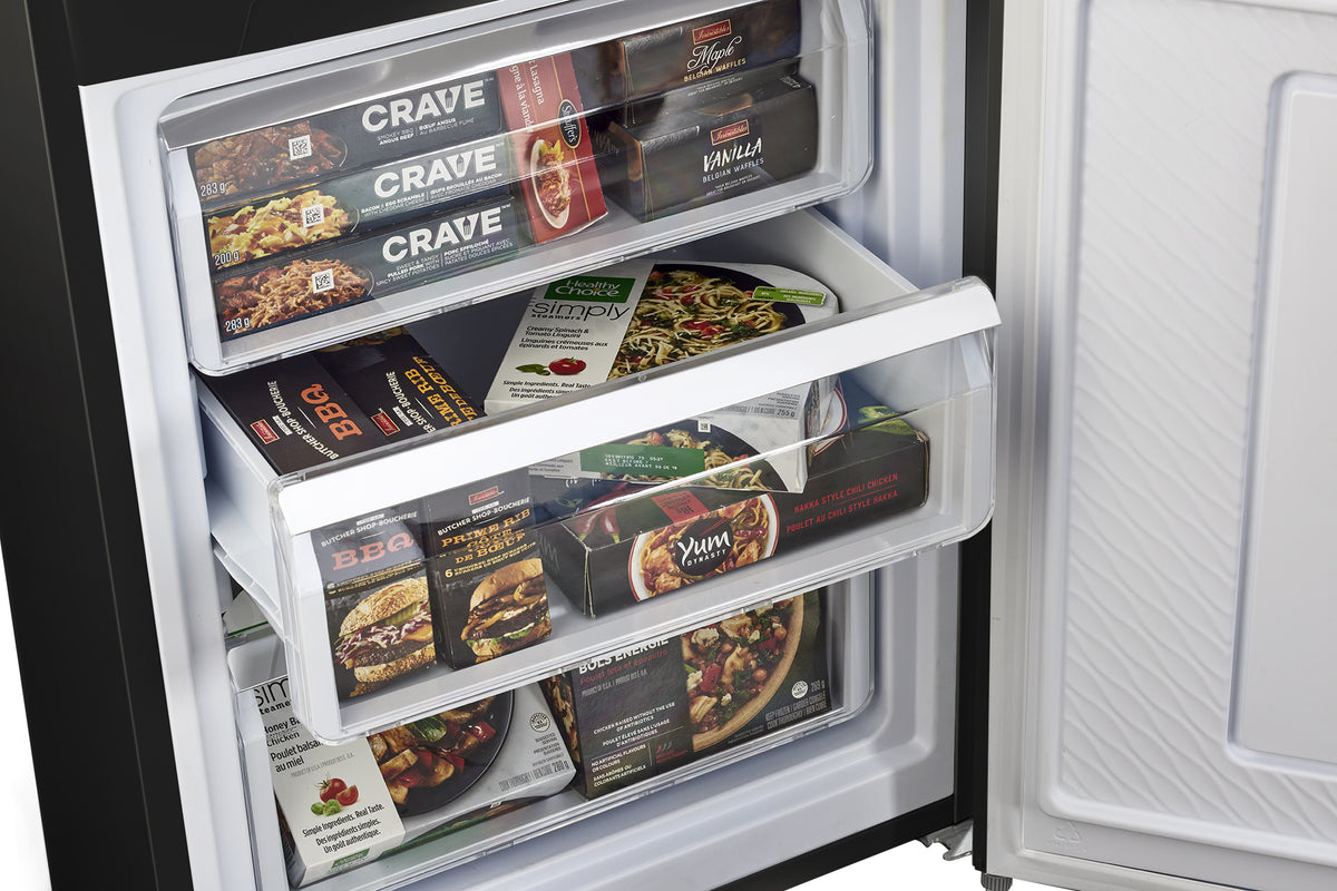 Off-Grid 24-inch 11.7 cu. ft. 325L Solar DC Bottom Freezer Refrigerator in Black