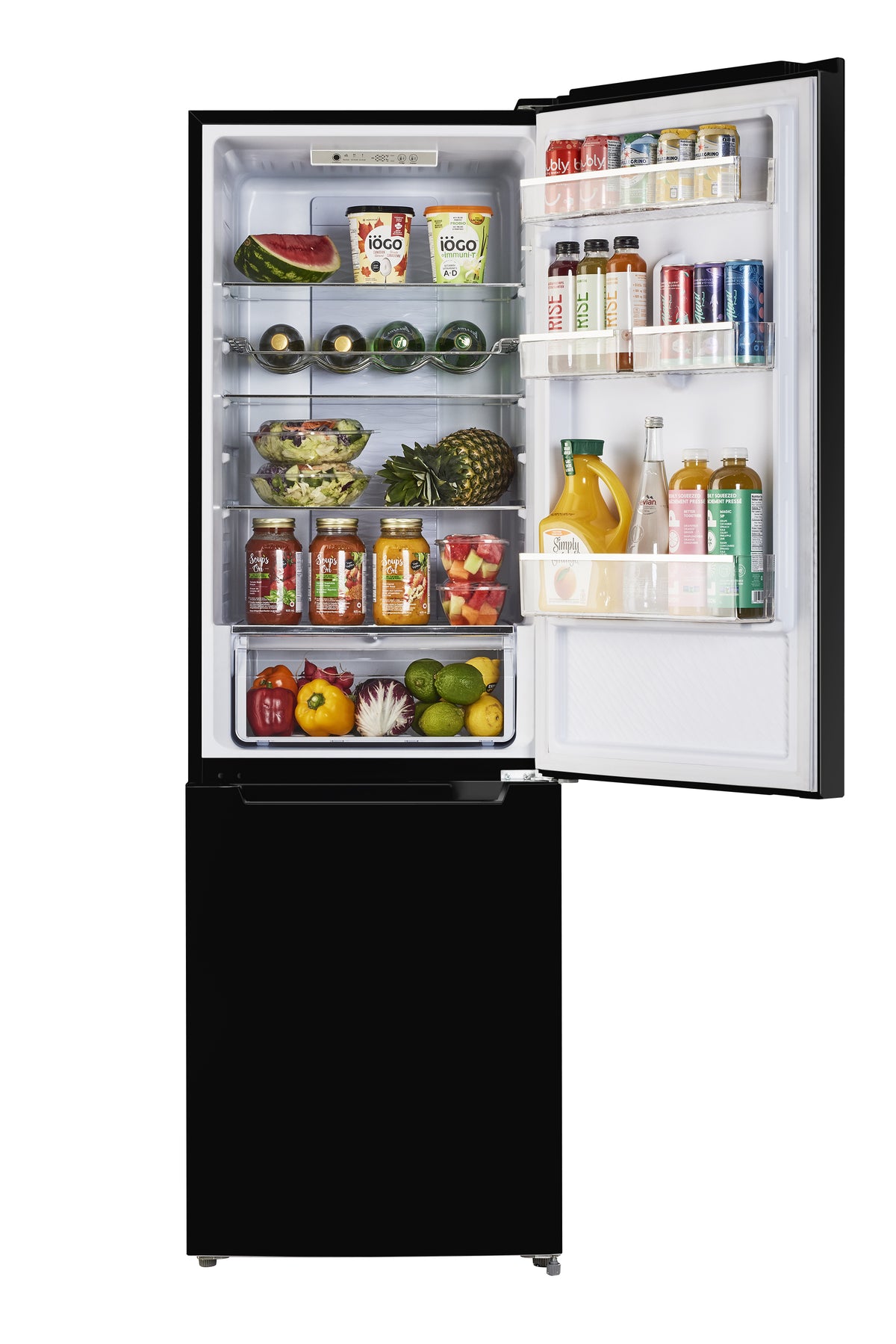 Off-Grid 24-inch 11.7 cu. ft. 325L Solar DC Bottom Freezer Refrigerator in Black