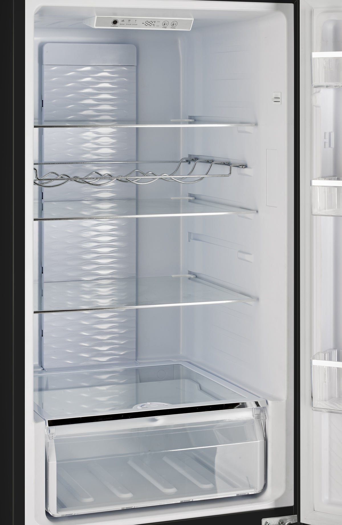 Off-Grid 24-inch 11.7 cu. ft. 325L Solar DC Bottom Freezer Refrigerator in Black