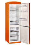 Classic Retro 12 cu. ft. Bottom Freezer Refrigerator in Creamsicle Orange