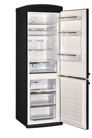 Classic Retro 12 cu. ft. Bottom Freezer Refrigerator in Matte Black