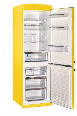 Classic Retro 12 cu. ft. Bottom Freezer Refrigerator in Canary Yellow