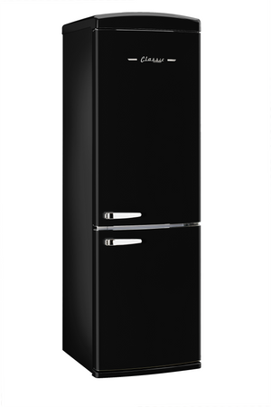 Classic Retro 12 cu. ft. Bottom Freezer Refrigerator in Midnight Black