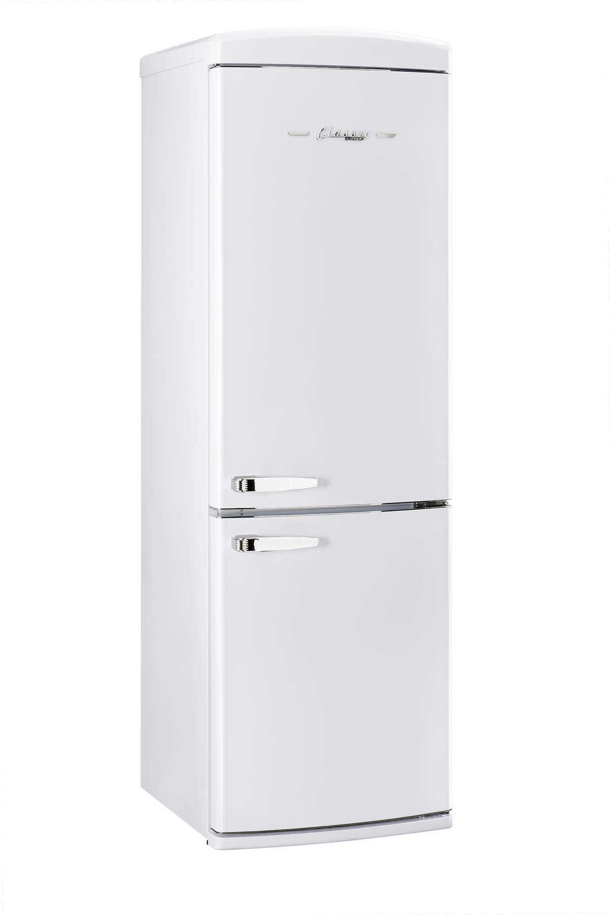 Classic Retro 12 cu.ft. Bottom Freezer Refrigerator in Marshmallow White