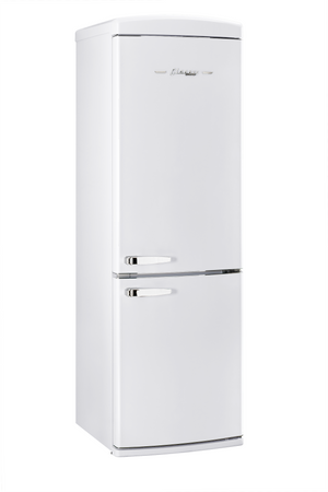 Classic Retro 12 cu.ft. Bottom Freezer Refrigerator in Marshmallow White