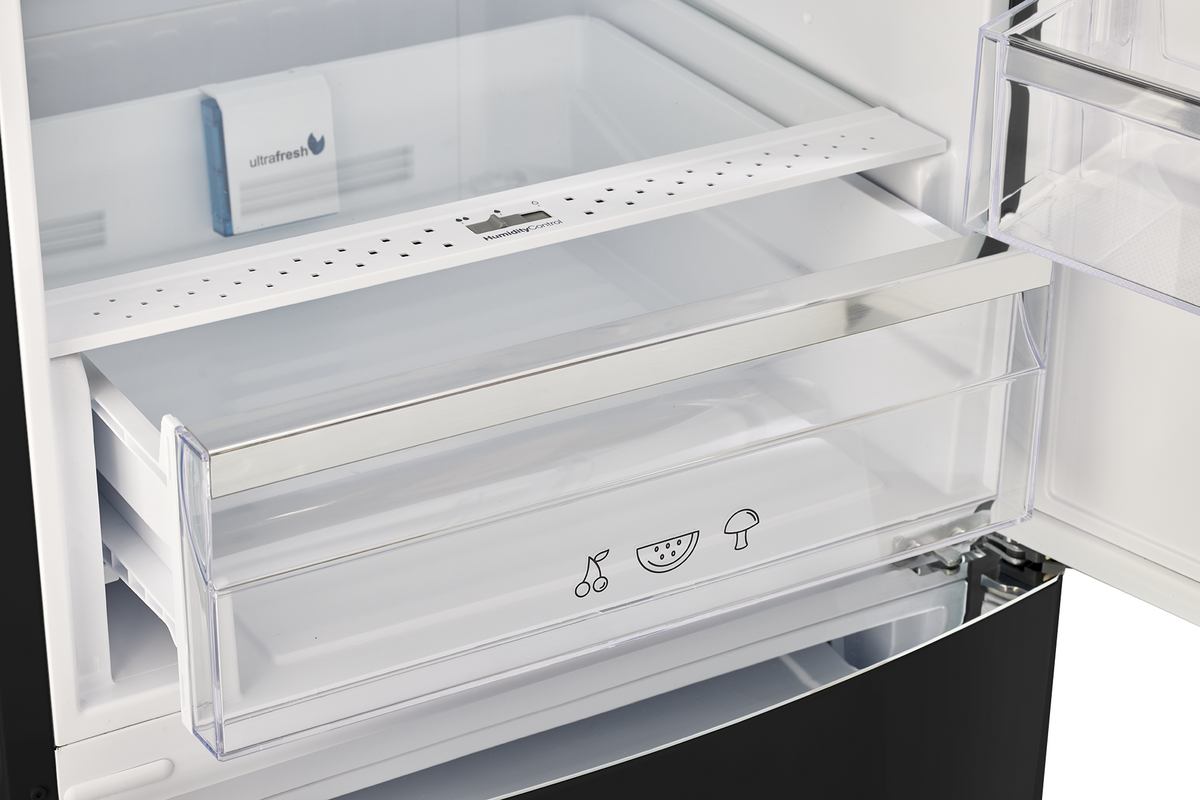 Classic Retro 12 cu. ft. Bottom Freezer Refrigerator in Matte Black
