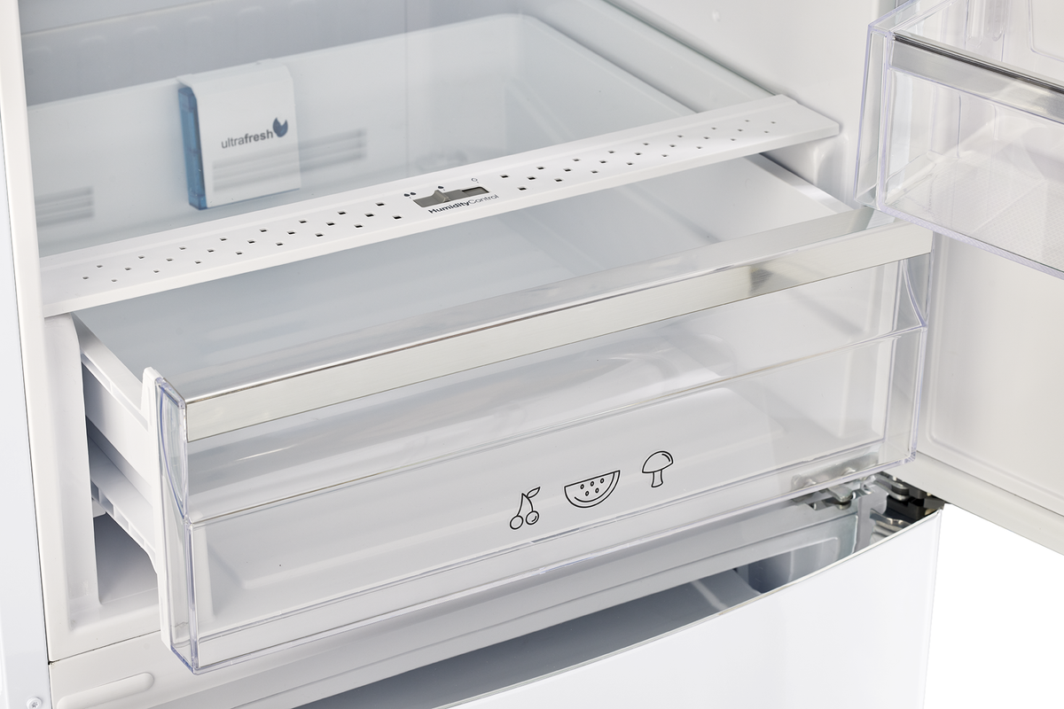 Classic Retro 12 cu.ft. Bottom Freezer Refrigerator in Marshmallow White
