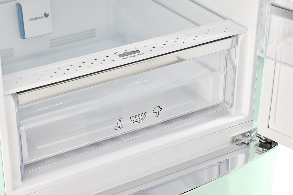 Classic Retro 12 cu. ft.  Bottom Freezer Refrigerator in Summer Mint Green