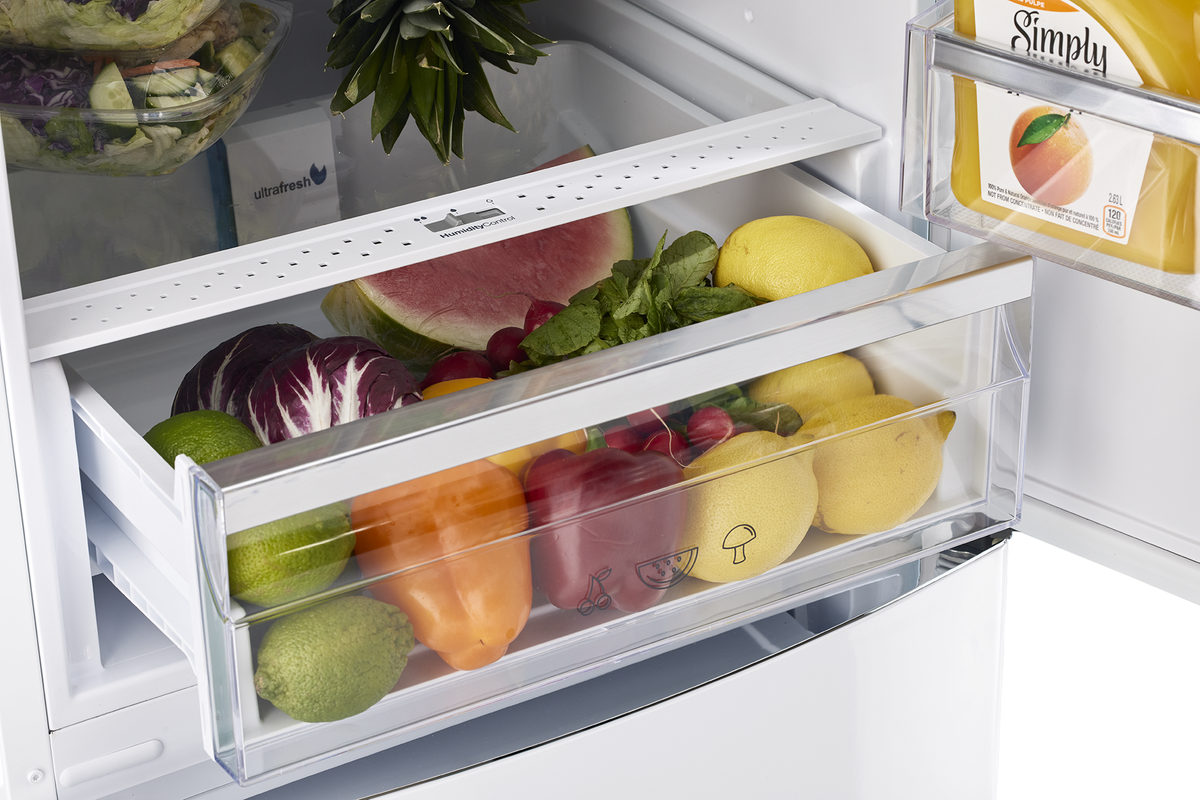 Classic Retro 12 cu.ft. Bottom Freezer Refrigerator in Marshmallow White