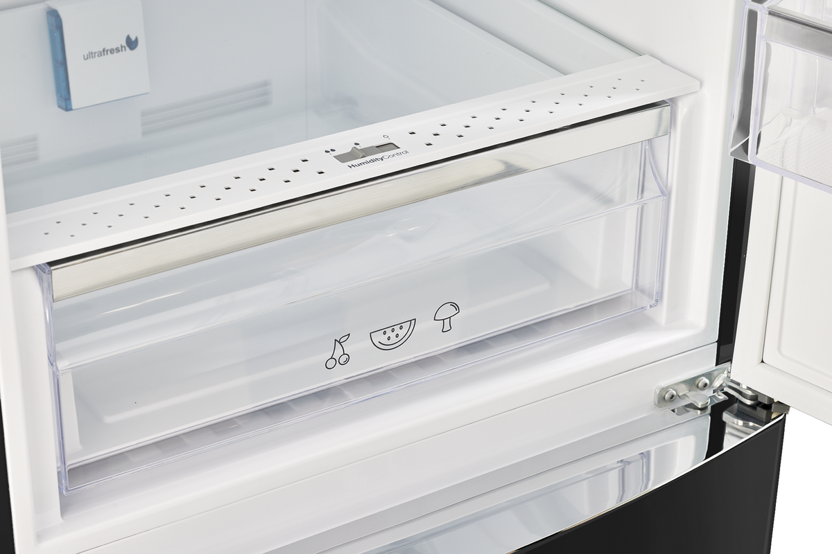 Classic Retro 12 cu. ft. Bottom Freezer Refrigerator in Matte Black