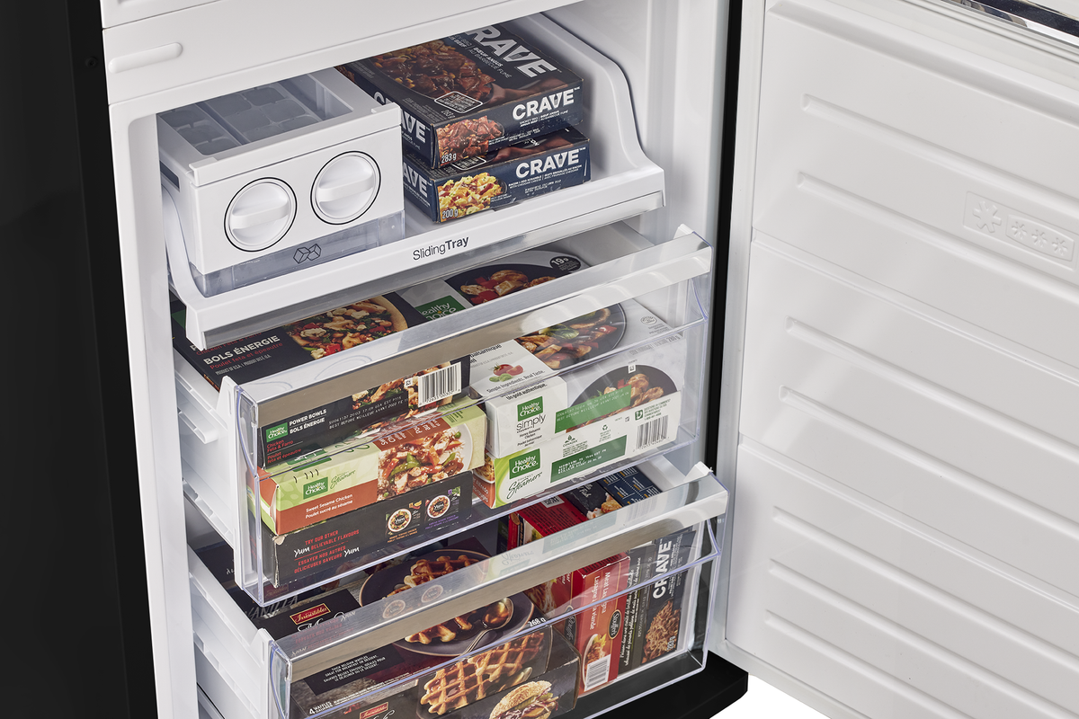 Classic Retro 12 cu. ft. Bottom Freezer Refrigerator in Matte Black