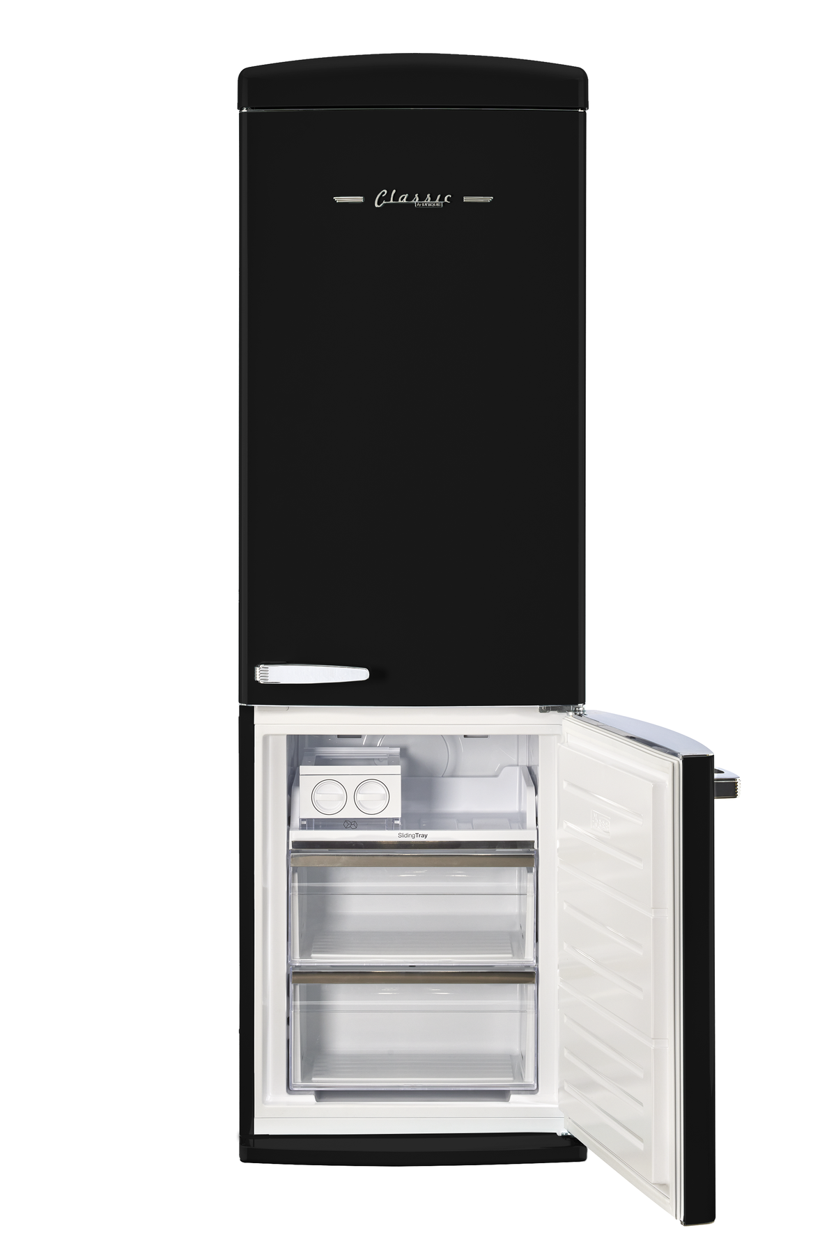 Classic Retro 12 cu. ft. Bottom Freezer Refrigerator in Matte Black