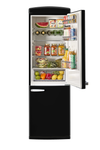 Classic Retro 12 cu. ft. Bottom Freezer Refrigerator in Midnight Black