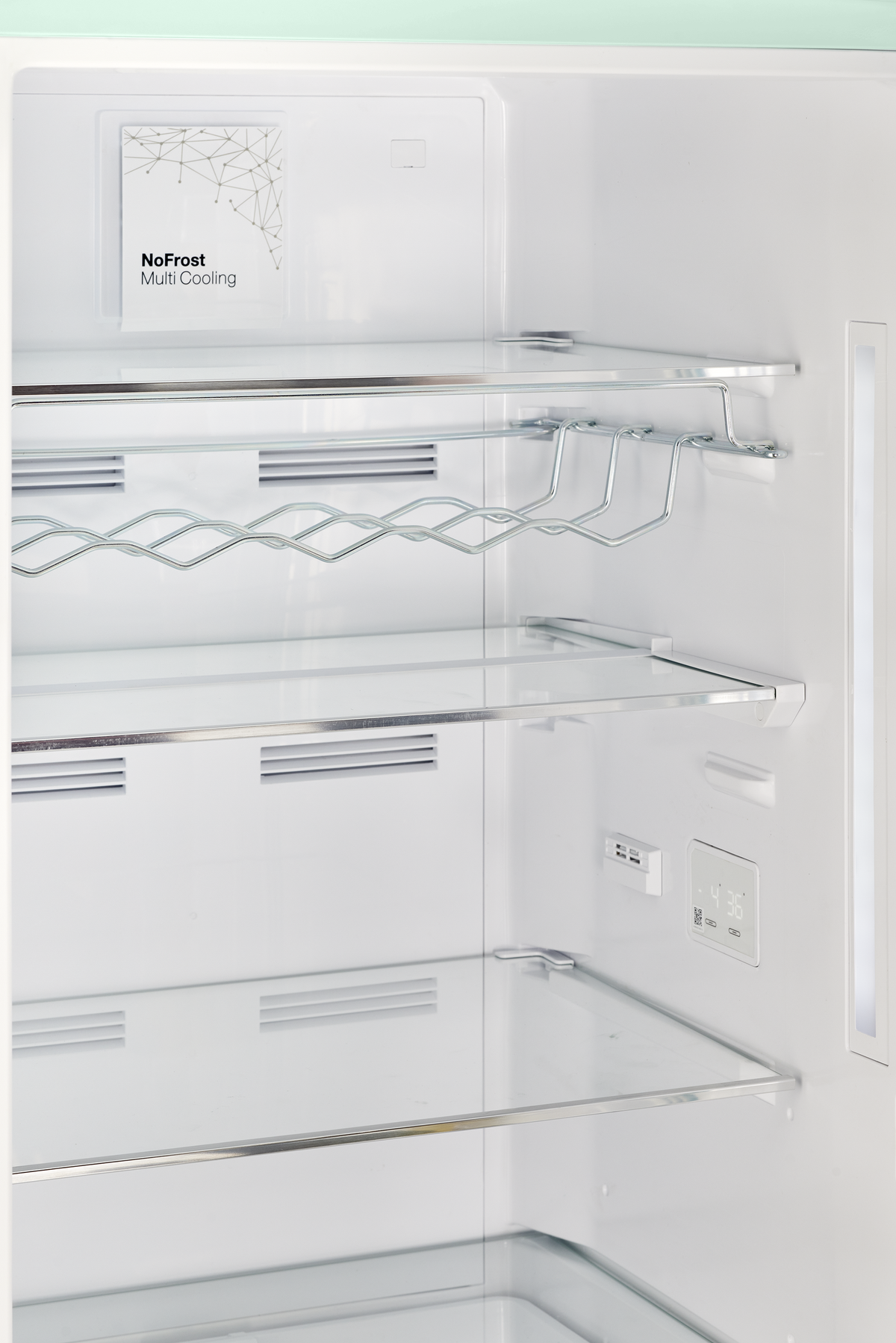 Classic Retro 12 cu. ft.  Bottom Freezer Refrigerator in Summer Mint Green