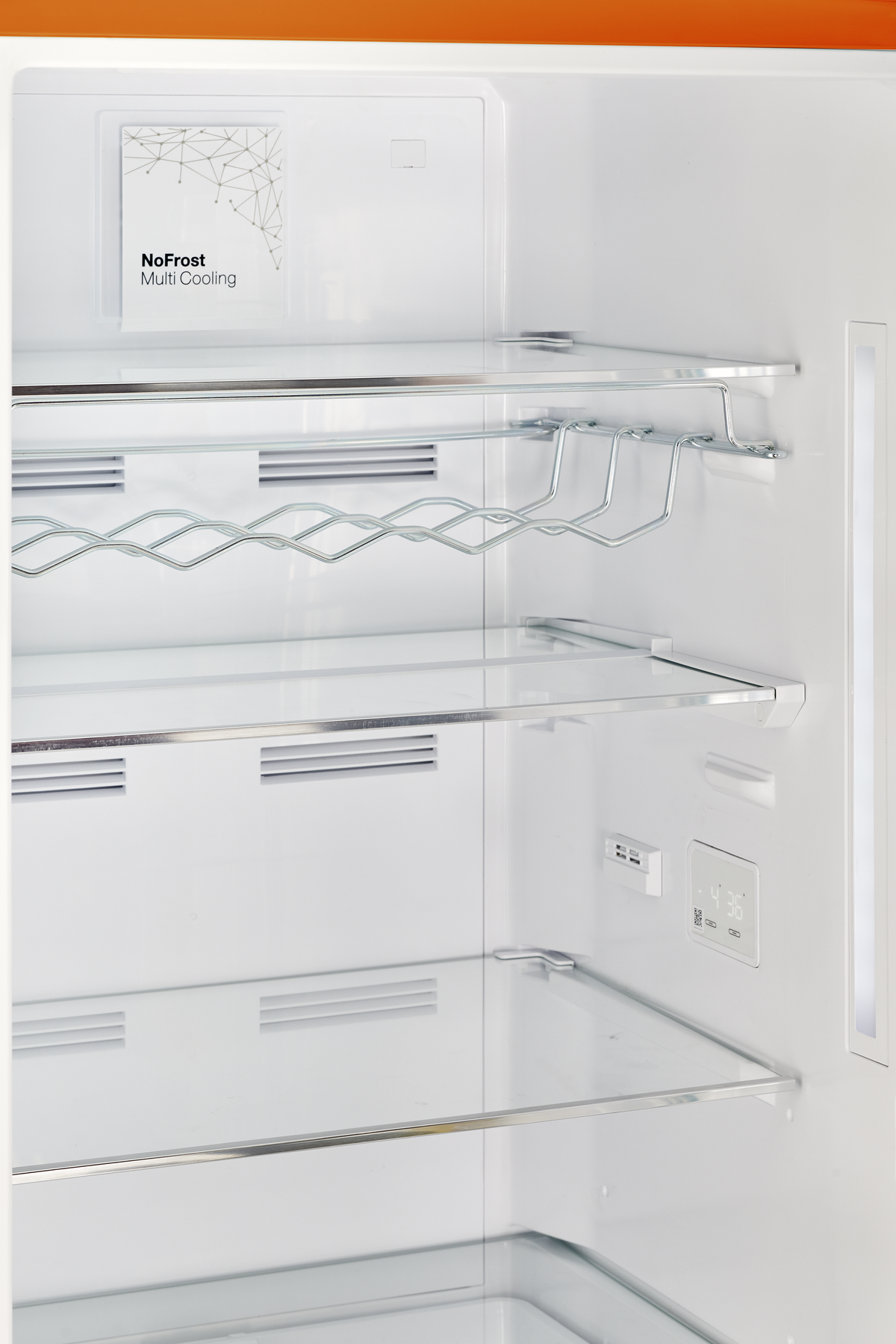 Classic Retro 12 cu. ft. Bottom Freezer Refrigerator in Creamsicle Orange